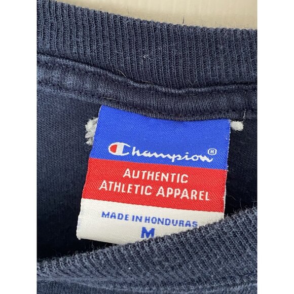 Liberty Flames Blue L/S T-Shirt Men's Size M Champion NCAA - Picture 5 of 8